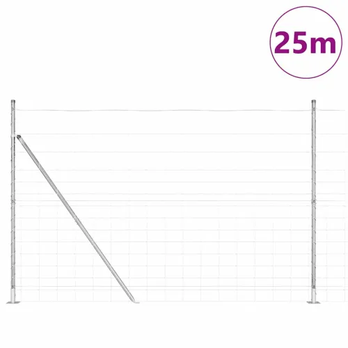 Zavareno žičano ogradno mreža s betonskom podlogom 25 x 1,6 m - 25 x 1,6 m 15 cm (15 žica) Betonska baza fiksacija Cijena
