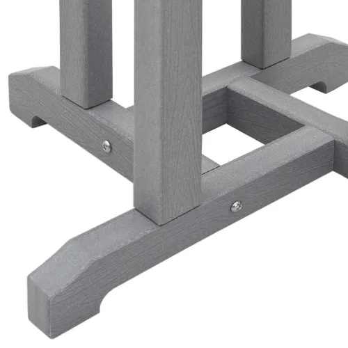 Set bar stolova za vrt 3 kom. Svijetlo siva HDPE - Svjetlosiva Stol +2x stolica Cijena