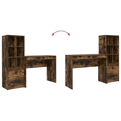 Stol Dimljeni hrast 145,5 x 40 x 127 cm 2 kom. - Dimljeni hrast 100 x 40 cm Cijena