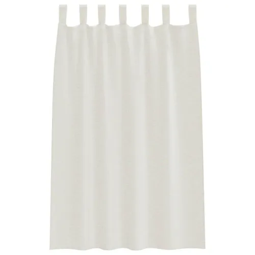 Voile zavjesa 2 kom. Krema 175 x 140 cm Poliester - Krema 140 x 175 cm s mašnama na vrhu Cijena