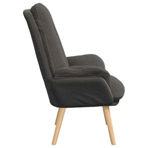 fotelja Tamno siva 69 x 74 x 93 cm Sherpa Tkanina - Tamno siva Cijena
