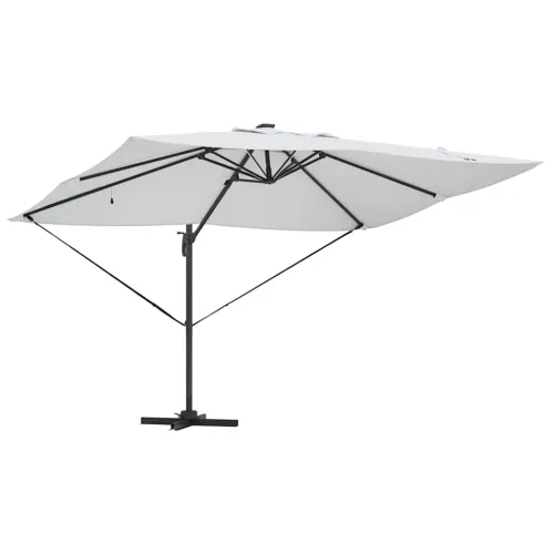 Suncobran 352 x 251 x 265 cm Poliester i aluminij Pijesak - Pijesak Cijena