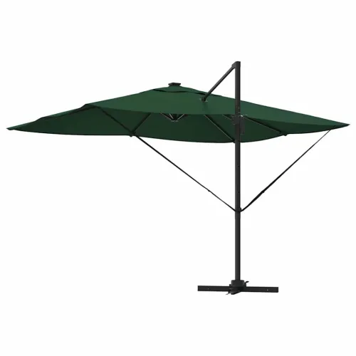 Suncobran 352 x 251 x 265 cm Poliester i aluminij Zelena - Zelena Cijena