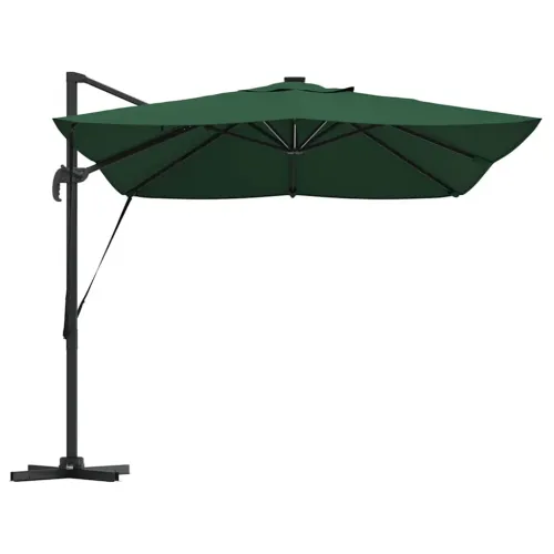 Suncobran 352 x 251 x 265 cm Poliester i aluminij Zelena - Zelena Cijena