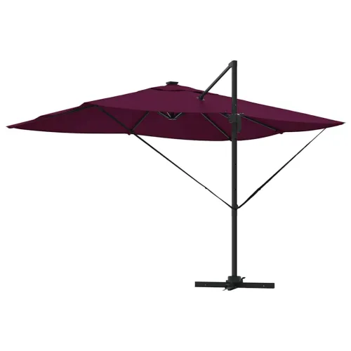 Suncobran 352 x 251 x 265 cm Poliester i aluminij - Bordo crvena Cijena