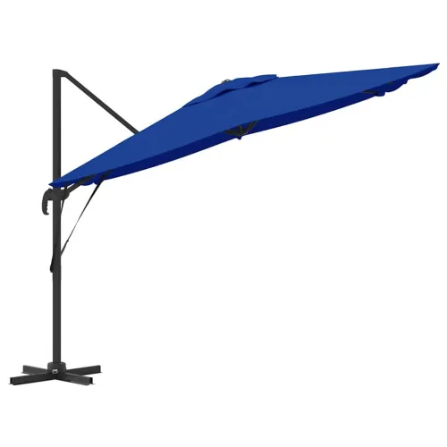 Roma Suncobran Plava 286 x 284 x 265 cm Aluminij i poliester - azurnoplava Cijena