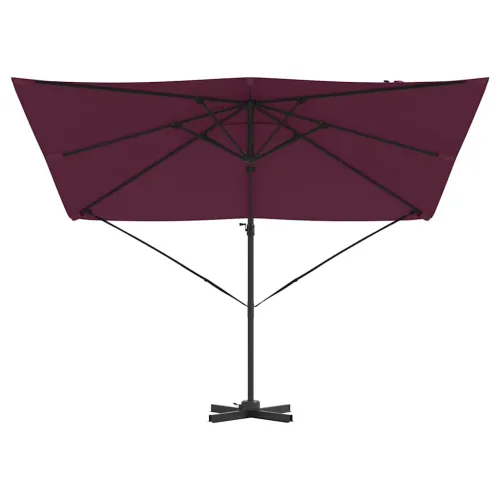 Roma Suncobran Crvena 286 x 284 x 265 cm Aluminij i poliester - Bordo crvena Cijena