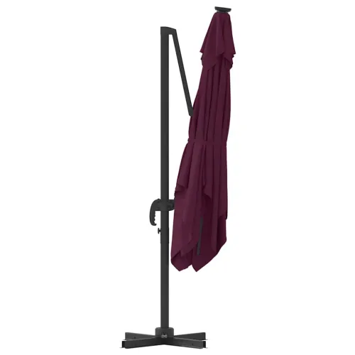 Roma Suncobran Crvena 286 x 284 x 265 cm Aluminij i poliester - Bordo crvena Cijena