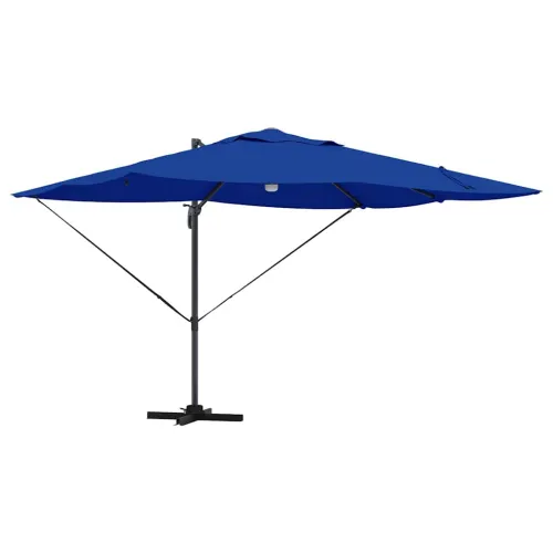 Suncobran 351 x 250 x 253 cm Poliester i aluminij Azurnoplava - azurnoplava Cijena