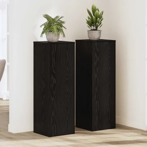 Stalak za biljke 2 kom. Crni hrast 33 x 33 x 100 cm - Crni hrast 33 x 33 x 100 cm Cijena
