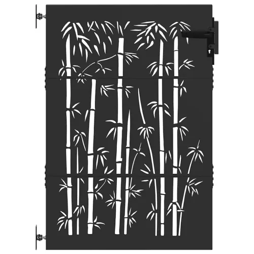Dvorišna vrata - Vrtna vrata 85 x 125 cm Crna Može se zaključati - 85 x 125 cm Crna Cijena