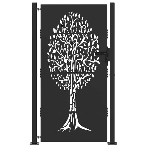 Dvorišna vrata - Vrtna vrata 110 x 205 cm Crna Može se zaključati - 100 x 200 cm Crna Cijena