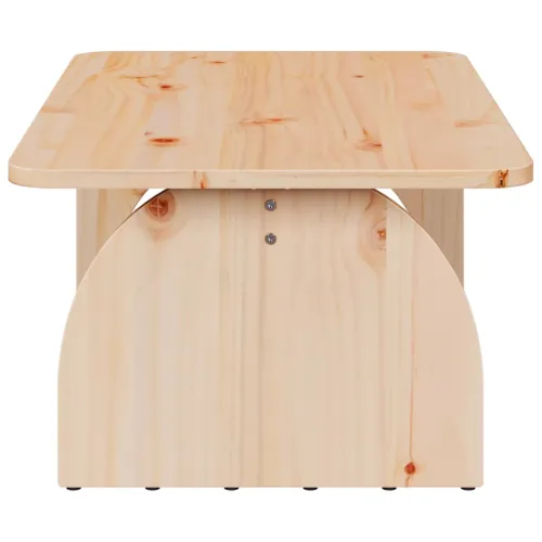 Stolić za kavu Prirodna 80 x 50 x 31 cm Masivna borovina - Prirodna Cijena