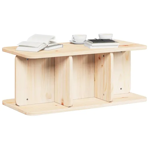 Stolić za kavu Prirodna 80 x 39,5 x 33,5 cm Masivna borovina - Prirodna Cijena