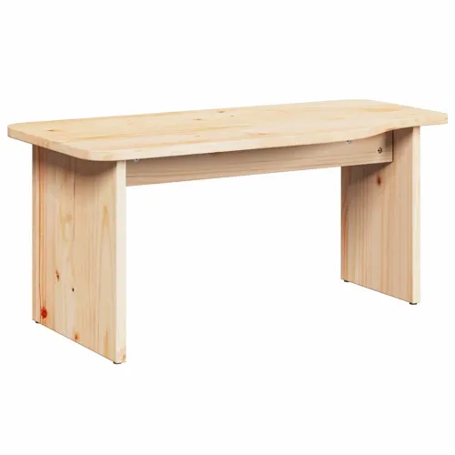 Stolić za kavu 2 kom. Prirodna 100 x 69 x 35,5 cm Masivna borovina - Prirodna Cijena