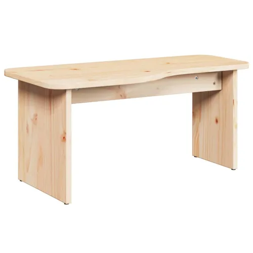 Stolić za kavu 2 kom. Prirodna 100 x 69 x 35,5 cm Masivna borovina - Prirodna Cijena