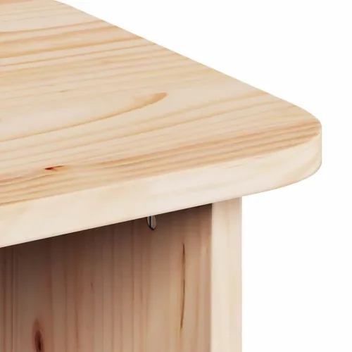 Stolić za kavu 2 kom. Prirodna 100 x 69 x 35,5 cm Masivna borovina - Prirodna Cijena