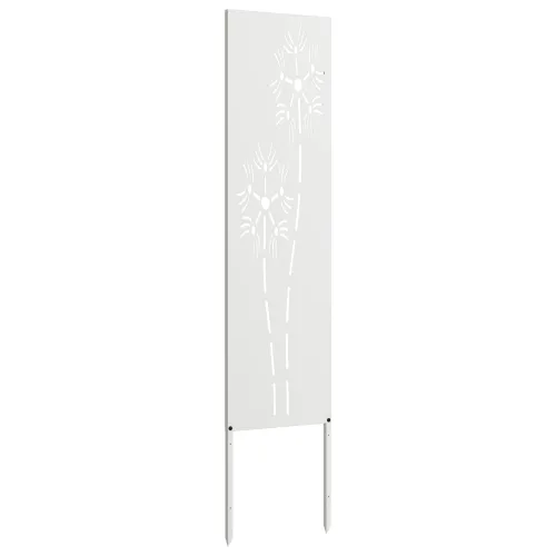 Privatnost u vrtu Bijelo 32 x 140 cm Hladno valjana čelična - Bijela Šesterokut 32 x 140 cm Cijena