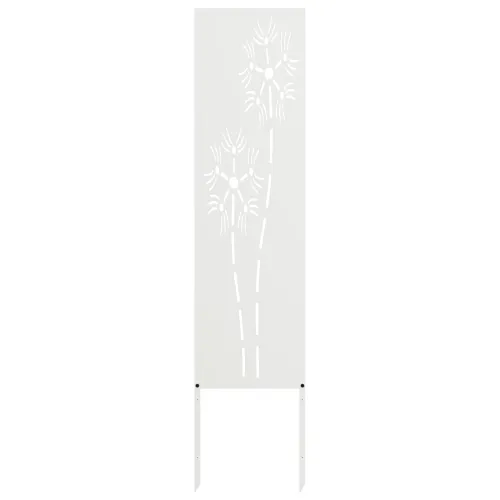 Privatnost u vrtu Bijelo 32 x 140 cm Hladno valjana čelična - Bijela Šesterokut 32 x 140 cm Cijena