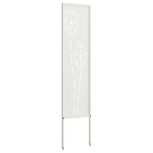 Privatnost u vrtu Bijelo 32 x 140 cm Hladno valjana čelična - Bijela Šesterokut 32 x 140 cm Cijena