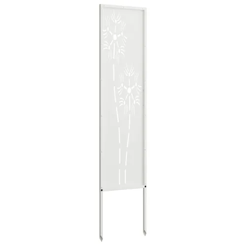 Privatnost u vrtu Bijelo 32 x 140 cm Hladno valjana čelična - Bijela Šesterokut 32 x 140 cm Cijena