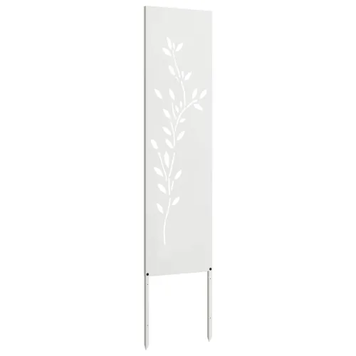 Privatnost u vrtu Bijelo 32 x 140 cm Hladno valjana čelična - Bijela List 32 x 140 cm Cijena