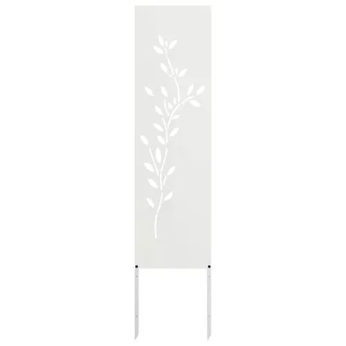 Privatnost u vrtu Bijelo 32 x 140 cm Hladno valjana čelična - Bijela List 32 x 140 cm Cijena