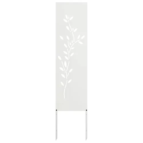 Privatnost u vrtu Bijelo 32 x 140 cm Hladno valjana čelična - Bijela List 32 x 140 cm Cijena