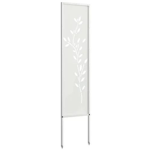Privatnost u vrtu Bijelo 32 x 140 cm Hladno valjana čelična - Bijela List 32 x 140 cm Cijena