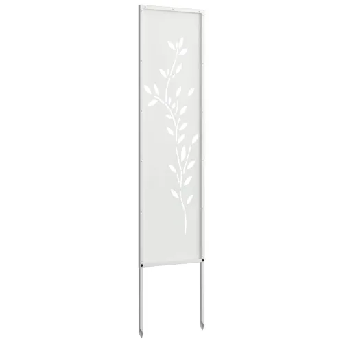 Privatnost u vrtu Bijelo 32 x 140 cm Hladno valjana čelična - Bijela List 32 x 140 cm Cijena