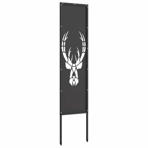 Privatnost u vrtu Crna 32 x 140 cm Hladno valjana čelična - Crna Životinjski 32 x 140 cm Cijena