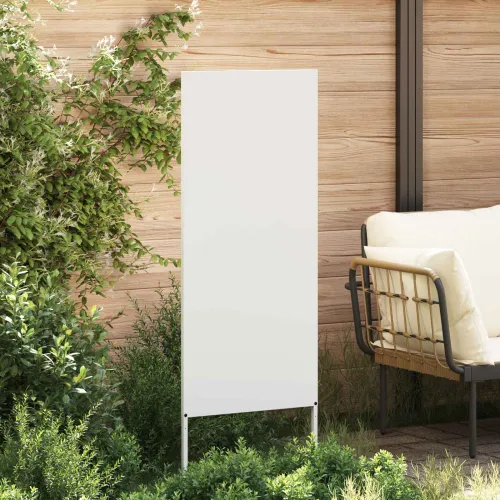 Privatnost u vrtu Bijelo 50 x 140 cm Hladno valjana čelična - Bijela Jednostavno 50 x 140 cm Cijena