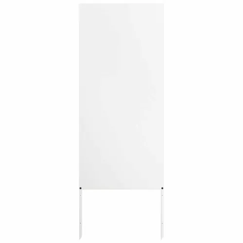 Privatnost u vrtu Bijelo 50 x 140 cm Hladno valjana čelična - Bijela Jednostavno 50 x 140 cm Cijena
