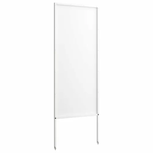 Privatnost u vrtu Bijelo 50 x 140 cm Hladno valjana čelična - Bijela Jednostavno 50 x 140 cm Cijena
