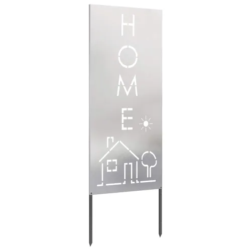 Privatnost u vrtu Srebrno 50 x 140 cm Nehrđajući čelik - Nehrđajući čelik Abeceda 50 x 140 cm Cijena