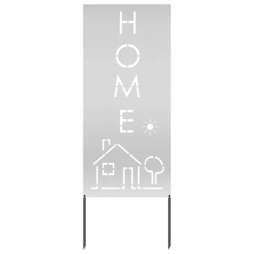 Privatnost u vrtu Rezbarija Srebrno 50 x 140 cm Pocinčani čelik - Pocinčani čelik Abeceda 50 x 140 cm Cijena