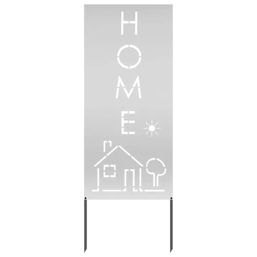 Privatnost u vrtu Rezbarija Srebrno 50 x 140 cm Pocinčani čelik - Pocinčani čelik Abeceda 50 x 140 cm Cijena