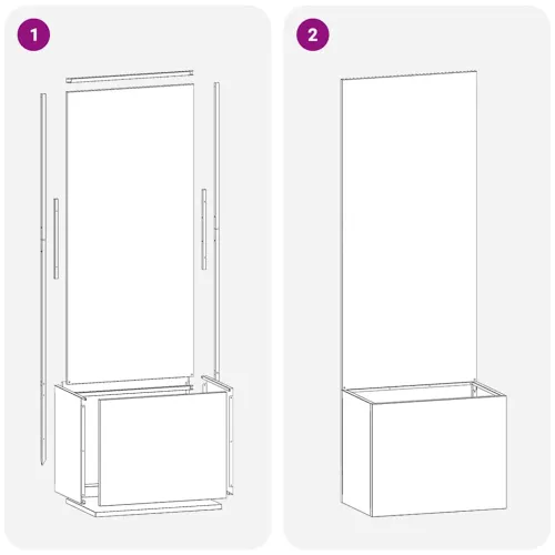 Privatnost u vrtu Rezbarija Bijelo 50 x 32 x 150 cm - Bijela Prazno 50 cm Cijena