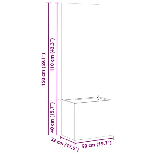 Privatnost u vrtu Rezbarija Bijelo 50 x 32 x 150 cm - Bijela Prazno 50 cm Cijena