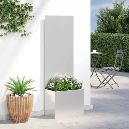 Privatnost u vrtu Srebrno 50 x 32 x 150 cm Pocinčani čelik - Pocinčani čelik Prazno 50 cm Cijena