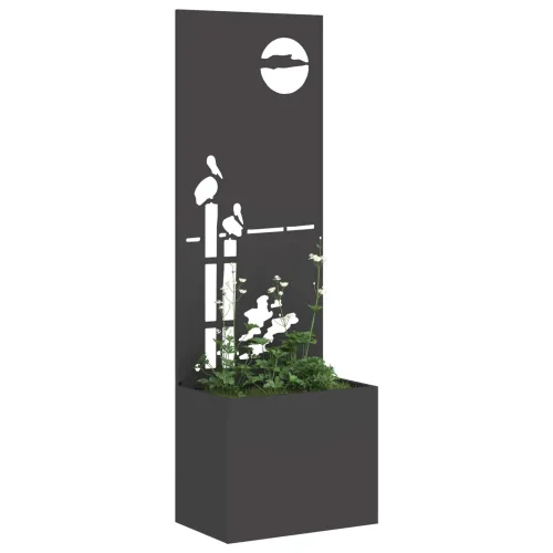 Privatnost u vrtu Crna 50 x 32 x 150 cm Hladno valjana čelična - Crna Zalazak sunca 50 cm Cijena