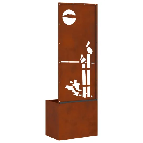 Privatnost u vrtu Rezbarija Rđa 50 x 32 x 150 cm Otporni čelik - Otporni čelik Zalazak sunca 50 cm Cijena