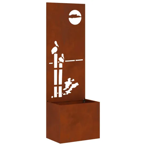 Privatnost u vrtu Rezbarija Rđa 50 x 32 x 150 cm Otporni čelik - Otporni čelik Zalazak sunca 50 cm Cijena