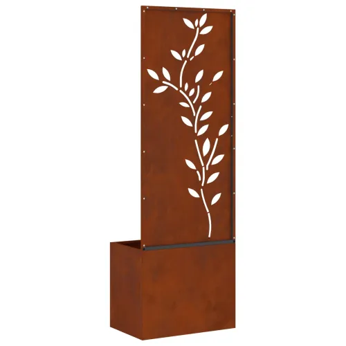 Privatnost u vrtu Cvjetni Rđa 50 x 32 x 150 cm Otporni čelik - Otporni čelik List 50 cm Cijena