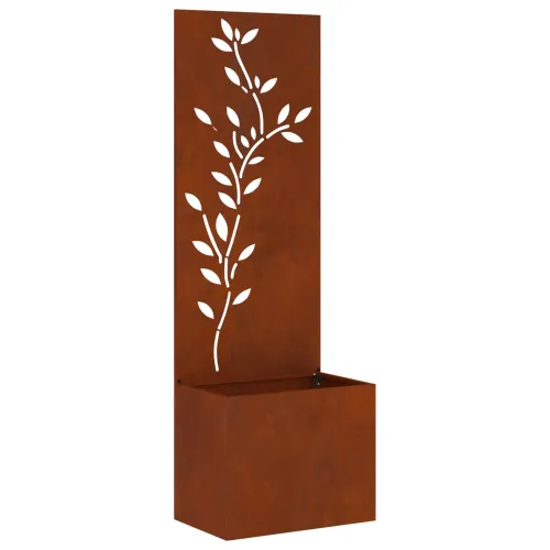 Privatnost u vrtu Cvjetni Rđa 50 x 32 x 150 cm Otporni čelik - Otporni čelik List 50 cm Cijena