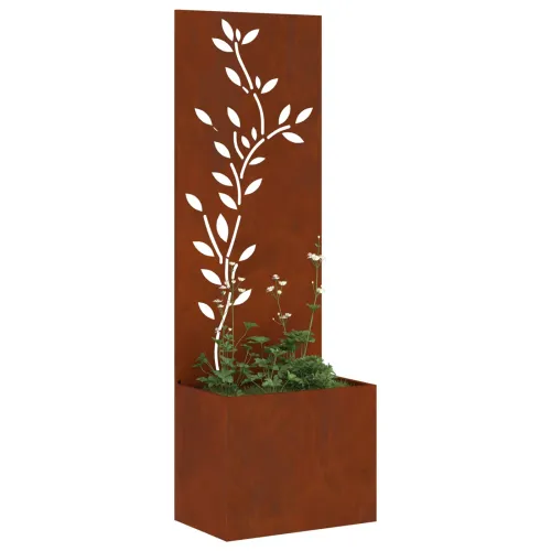 Privatnost u vrtu Cvjetni Rđa 50 x 32 x 150 cm Otporni čelik - Otporni čelik List 50 cm Cijena