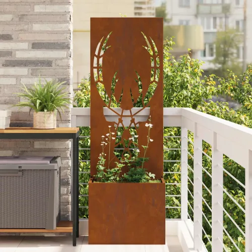 Privatnost u vrtu Životinjski uzorak Rđa 50 x 32 x 150 cm - Otporni čelik Sob 50 cm Cijena