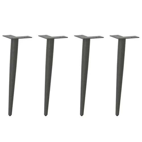 Noge za klub stolić konusnog oblika 4 kom antracit 30-31 cm čelik - Antracit 30-31 cm 1 1 Cijena