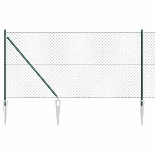 Ograda od lančane veze s šiljcima 10 x 1,2 m Zelena Mreža - 10 x 1,2 m (40 x 40 mm mrežica) Zelena Vijak sidro fiksacija Cijena