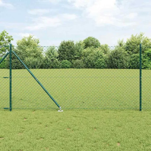 Ograda od lančane veze s šiljcima 10 x 1,2 m Zelena Mreža - 10 x 1,2 m (40 x 40 mm mrežica) Zelena Vijak sidro fiksacija Cijena